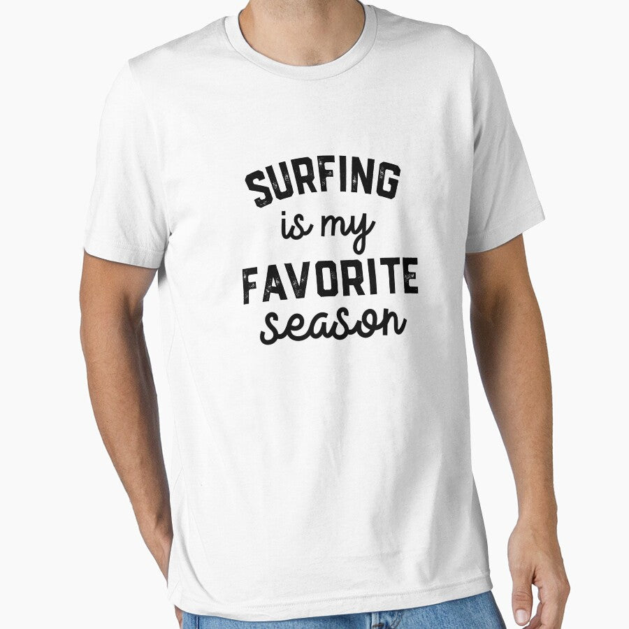 surfing is My Favorite Season Shirt, surfing Mom Dad by Dogs Geeky⭐⭐⭐⭐⭐ Unisex , , , Long Sleeve Tee