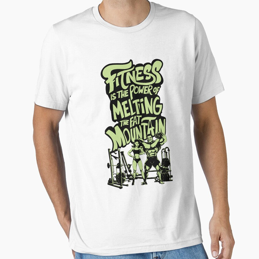 Fitness is the Power of Melting the Fat Mountain V9 by BDLuck2021 Unisex , , , Long Sleeve Tee