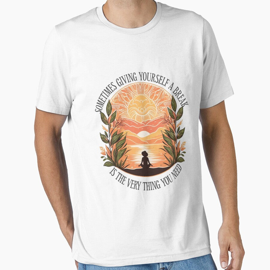 Sometimes giving yourself A Break is the very thing You Need by Buyfastcart Unisex , , , Long Sleeve Tee