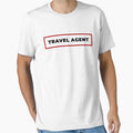 Travel agent with red frame by SVPOD Unisex , , , Long Sleeve Tee