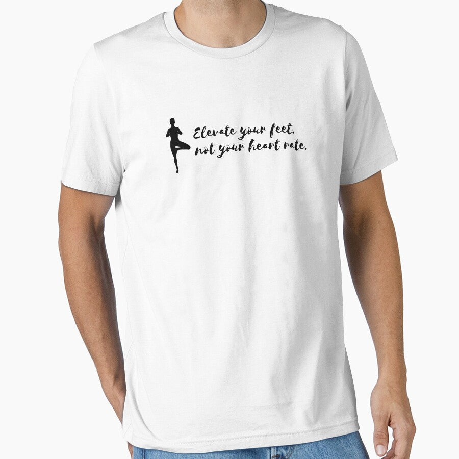 Elevate your feet, not your heart rate- Lazy Yoga by LyricsWear Unisex , , , Long Sleeve Tee