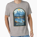 Anchorage Vintage Travel Illustration by HomeLivingCo Unisex , , , Long Sleeve Tee