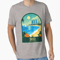 Baku Vintage Travel Illustration by HomeLivingCo Unisex , , , Long Sleeve Tee