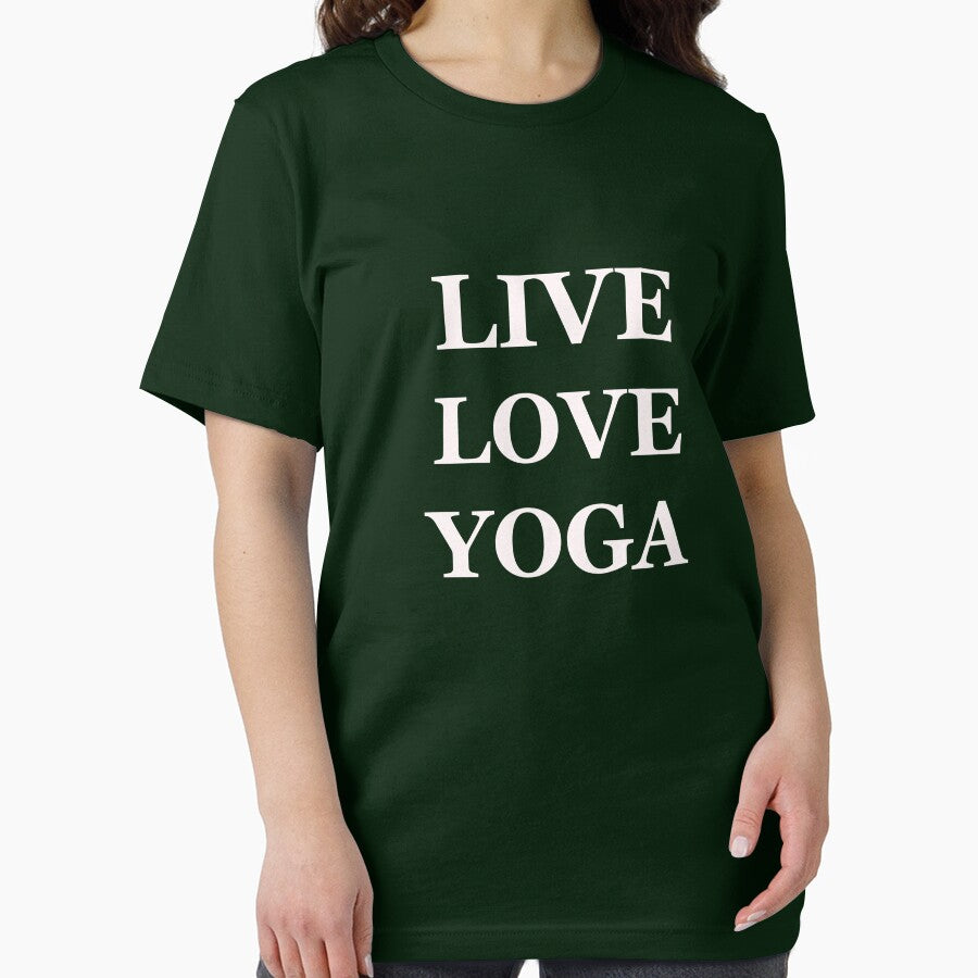 LIVE LOVE YOGA green by MonicaArtist