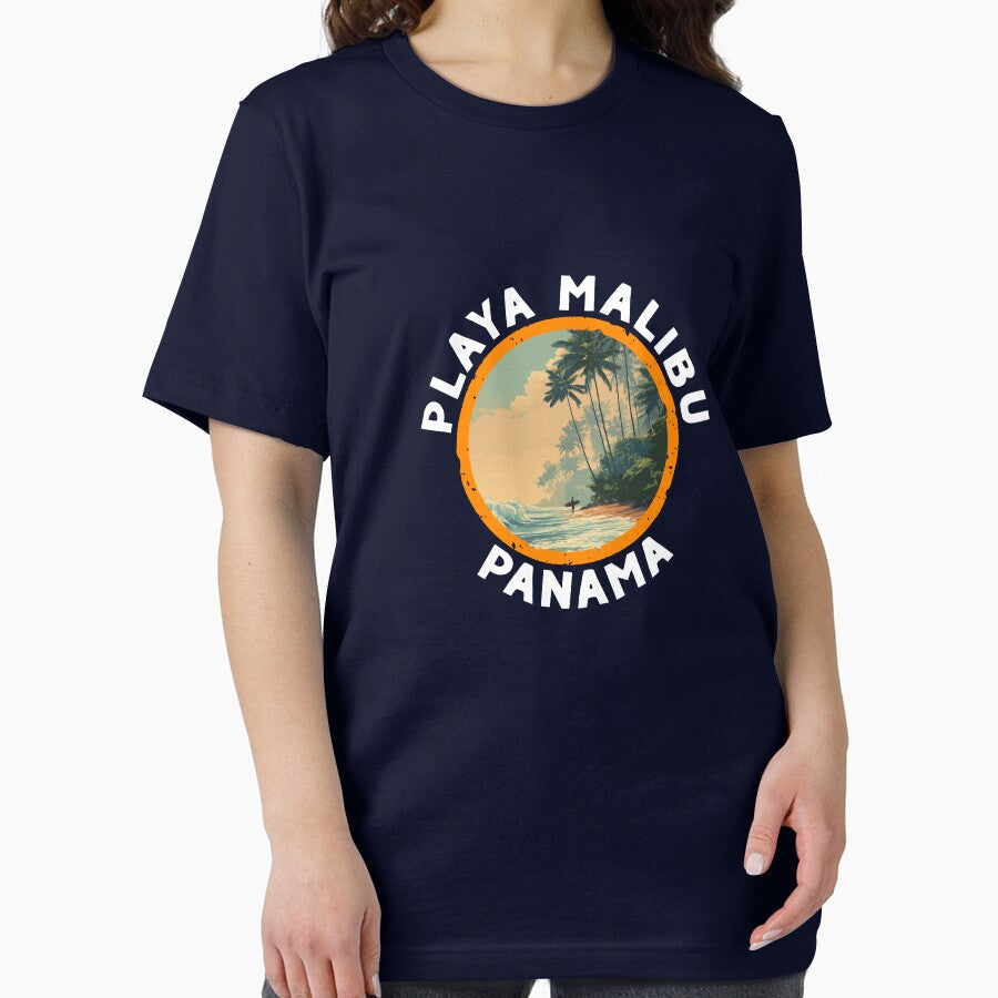 Playa Malibu - Panama (with White Lettering) by VelvetRoom Unisex , , , Long Sleeve Tee