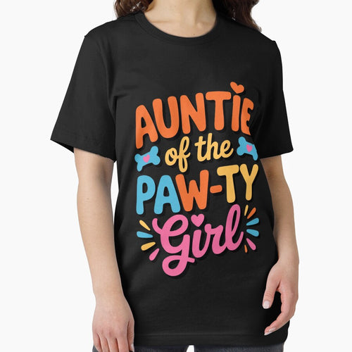 Auntie Of The Birthday Girl Dog Paw Family Matching Party by BotboutiquePre