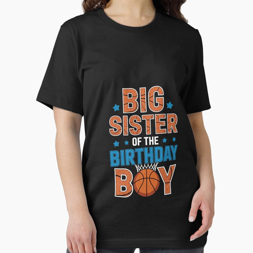 Basketball Big Sister Of The Birthday Boy Family Matching by MarryIsMonth