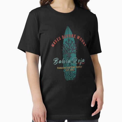 Bahía Roja Design – Waves Before Worry Vintage Surf Shirt by EpochFusion