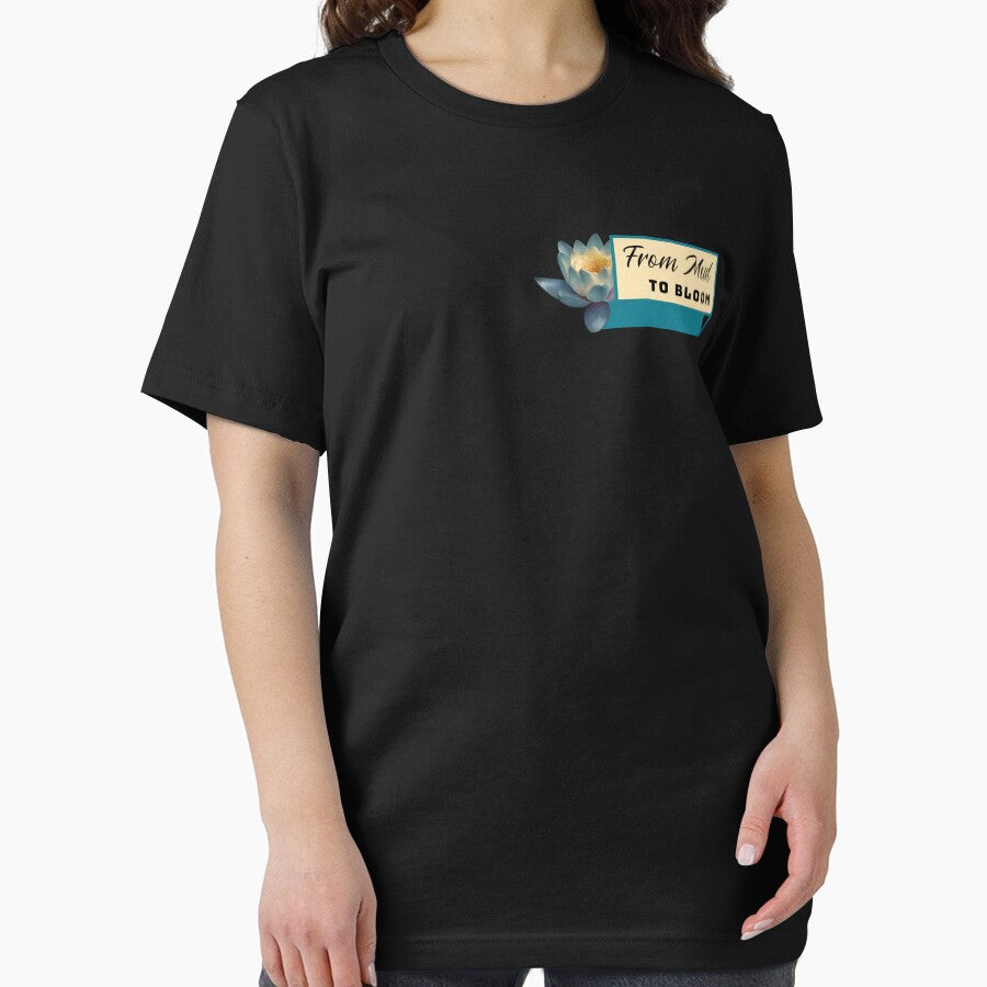 From Mud to Bloom: Lotus Yoga by LyricsWear Unisex , , , Long Sleeve Tee