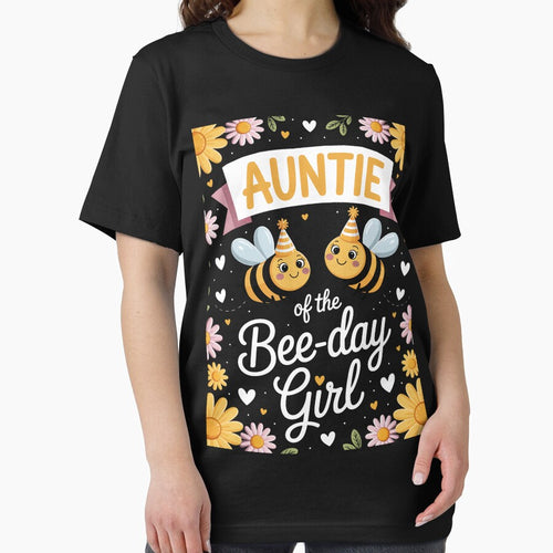 Auntie of the Bee-Day Girl Birthday Party Matching Family by ForestMmost