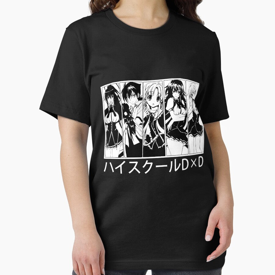 Black And White Design High School DxD Anime Characters by MariaThelma5 Unisex , , , Long Sleeve Tee