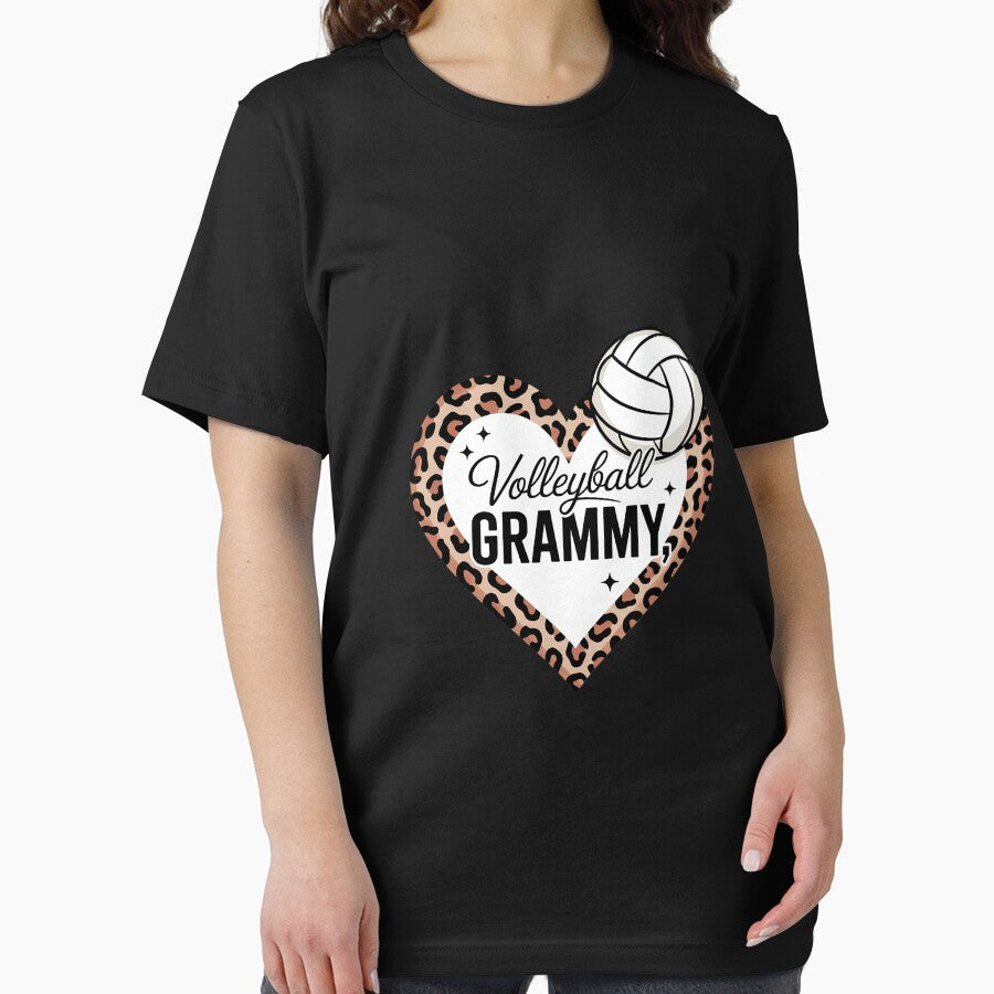 Volleyball Grammy Leopard Heart Family Matching by MythWoot