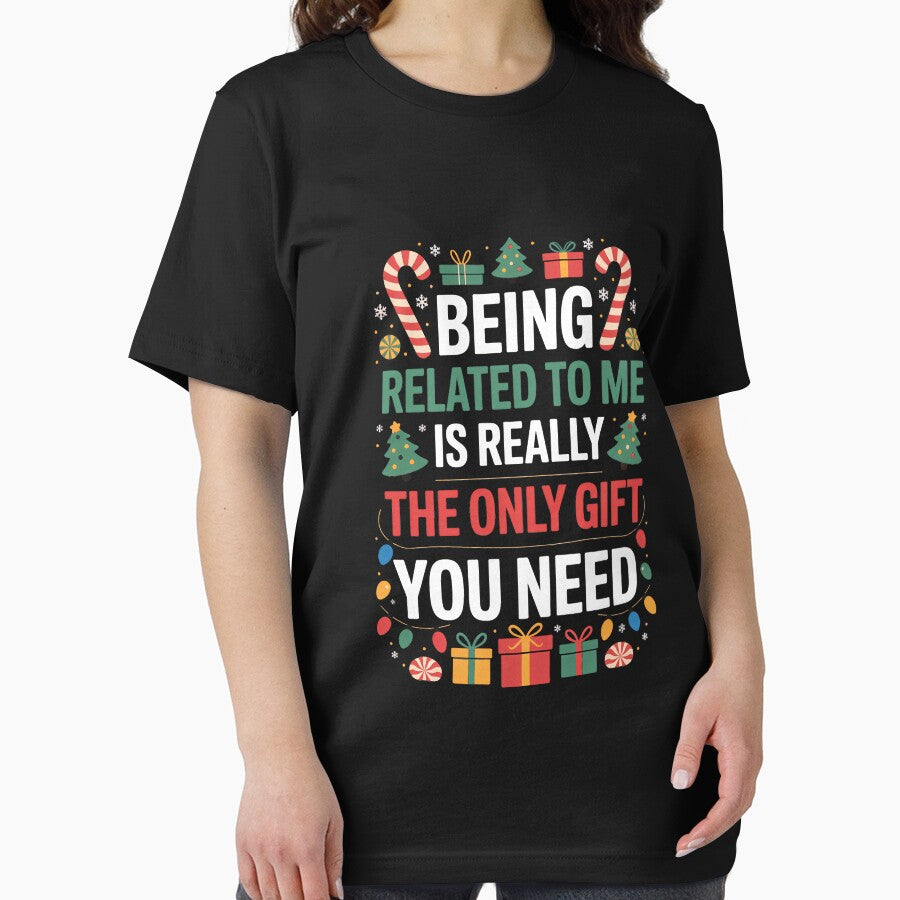 Being Related To Me Funny Christmas Family Xmas Pajamas by papertaless