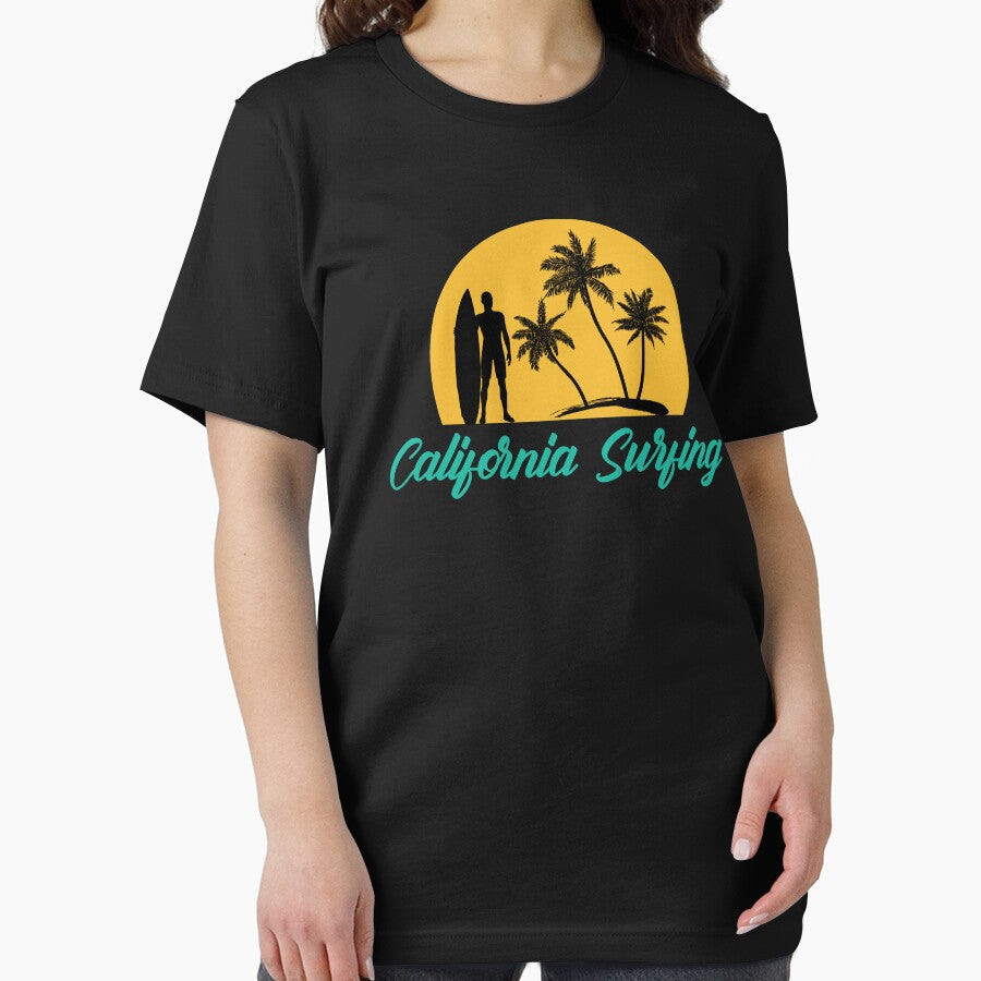 California Surfing For Life by Christopher Taylor Unisex , , , Long Sleeve Tee