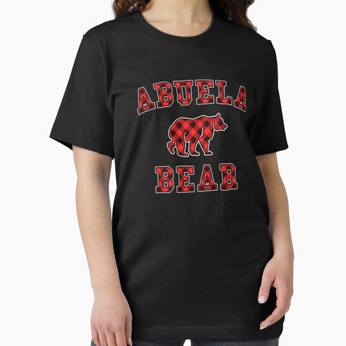 Abuela Bear Red Buffalo Plaid Matching Family Christmas by 14thFloor