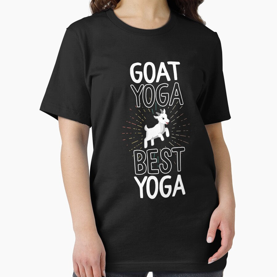Goat Yoga Best Yoga Women Funny Class Gift Farm by 14thFloor Unisex , , , Long Sleeve Tee