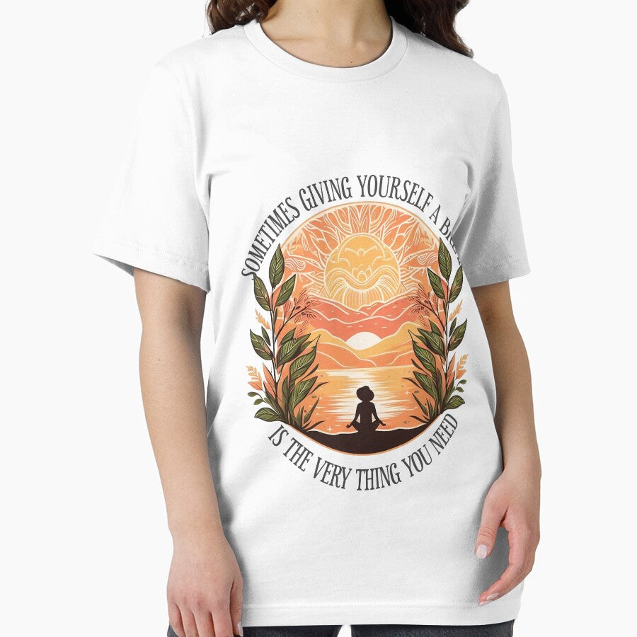 Sometimes giving yourself A Break is the very thing You Need by Buyfastcart Unisex , , , Long Sleeve Tee
