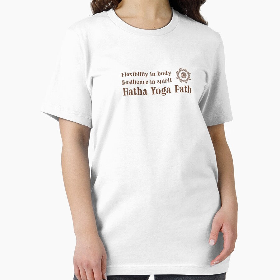Flexibility in body, resilience in spirit – Hatha yoga path. by LyricsWear Unisex , , , Long Sleeve Tee