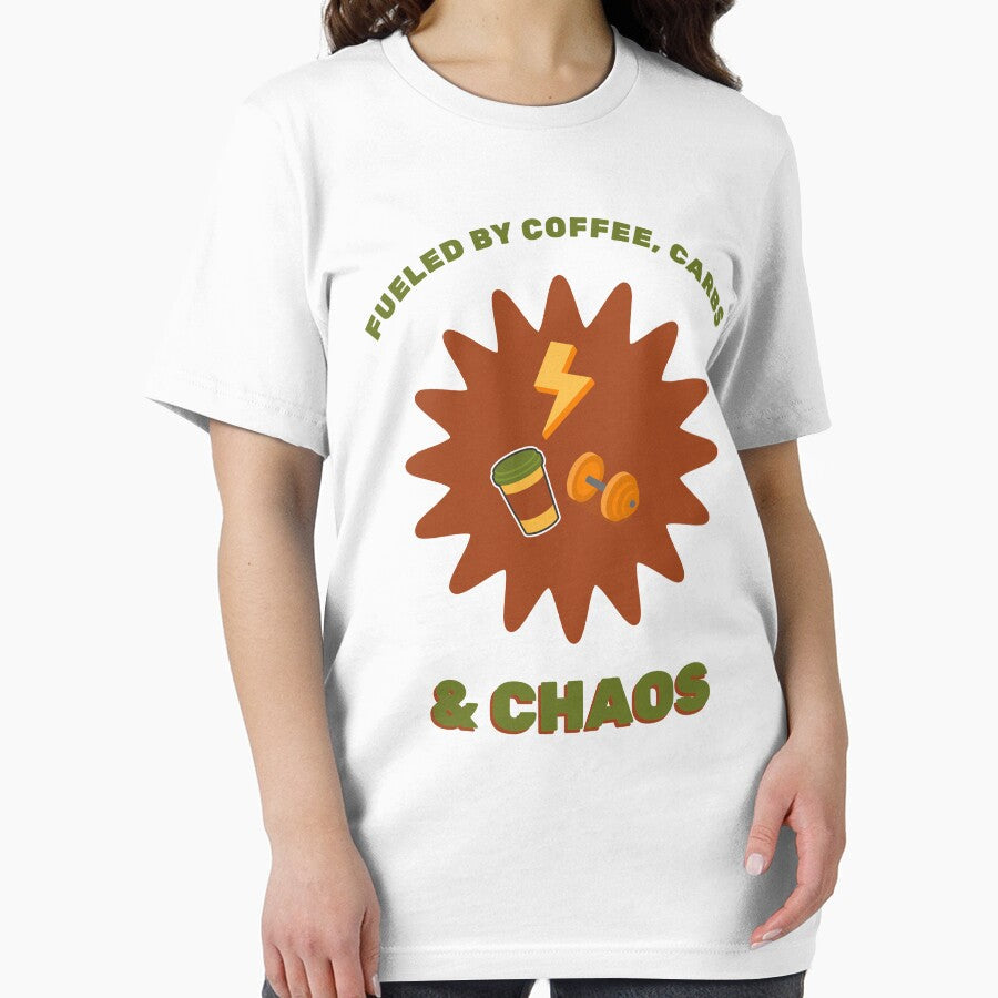 Fueled by Coffee, Carbs & Chaos by MNCHRQE Unisex , , , Long Sleeve Tee