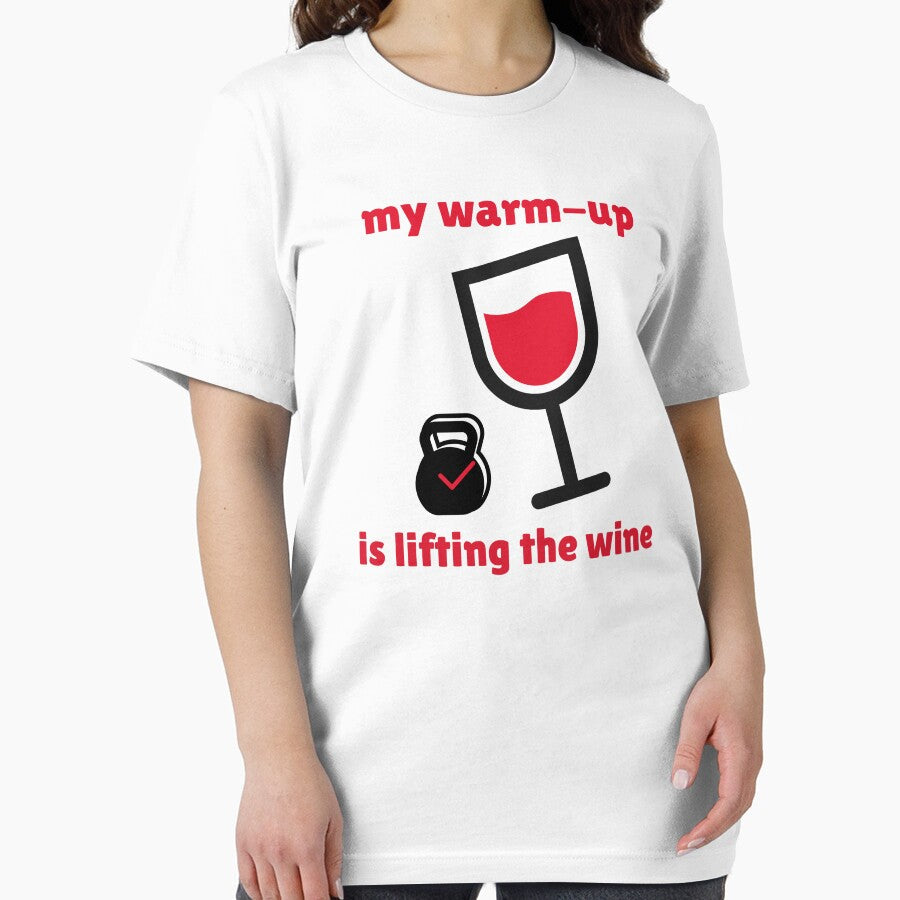 My Warm-Up is Lifting the Wine by MNCHRQE Unisex , , , Long Sleeve Tee