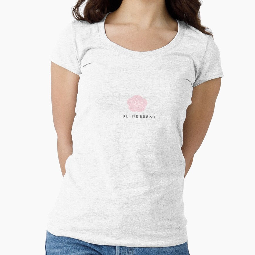 Be Present - Yoga Design by Liniskop Unisex , , , Long Sleeve Tee