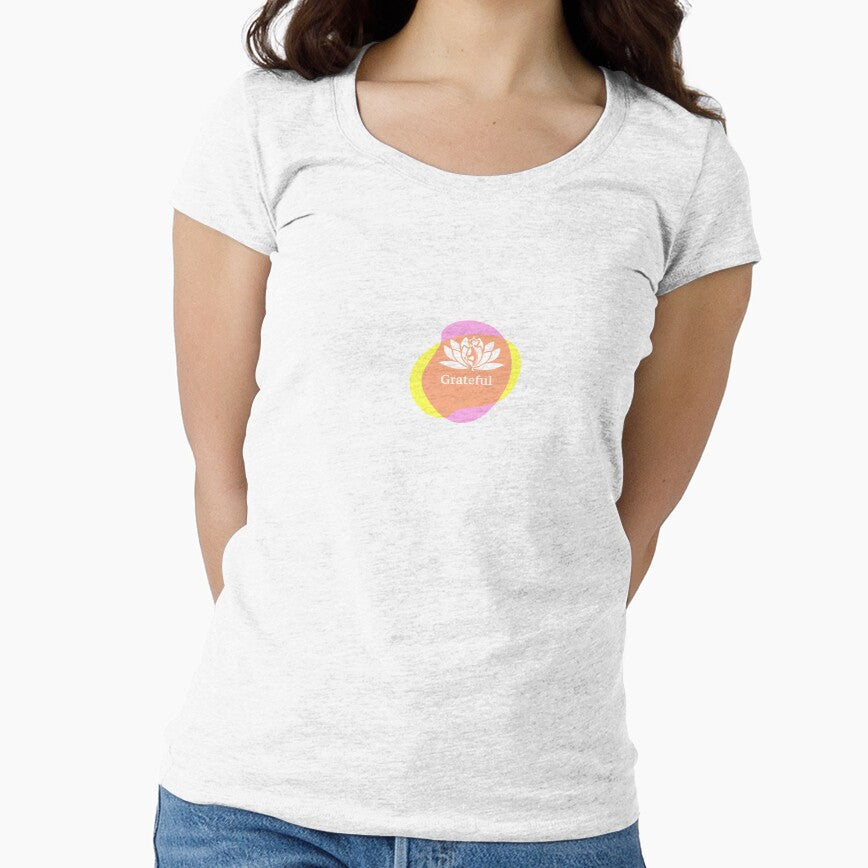 Grateful - Yoga Design by Liniskop Unisex , , , Long Sleeve Tee