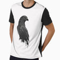 black eagle sticker by majed hijazy Unisex , , , Long Sleeve Tee
