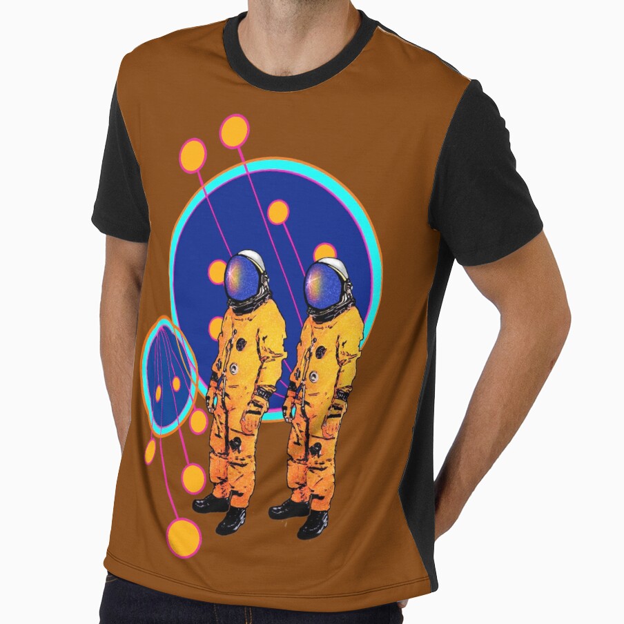 Retro Spacemen 1 by morgan olk Unisex , , , Long Sleeve Tee