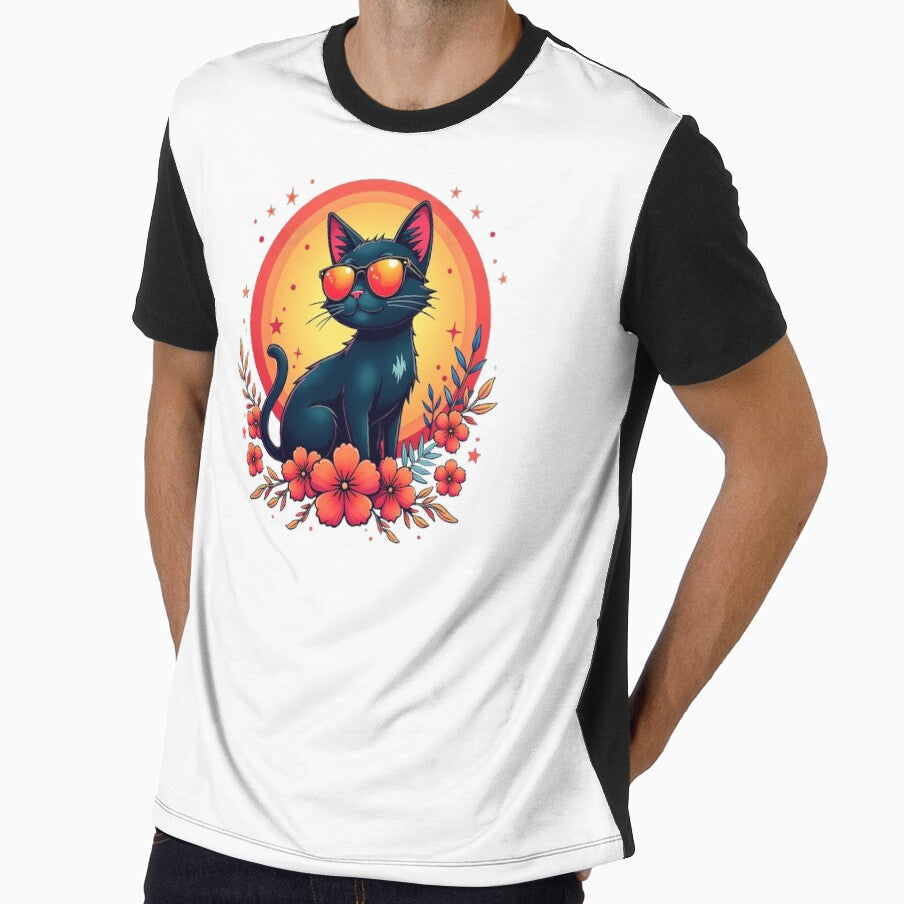 Retro Style Cat by a2zbuyshop Unisex , , , Long Sleeve Tee