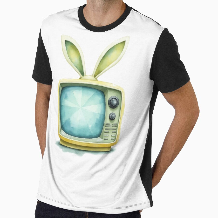 Retro Bunny Television by a2zbuyshop Unisex , , , Long Sleeve Tee