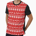 Greyhound Silhouettes Christmas Sweater Pattern by Jenn Inashvili