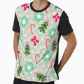 Cute Christmas Seamless Pattern with Trees, Candy Canes & Snowflakes – Festive Holiday Design by HopeAndHustle