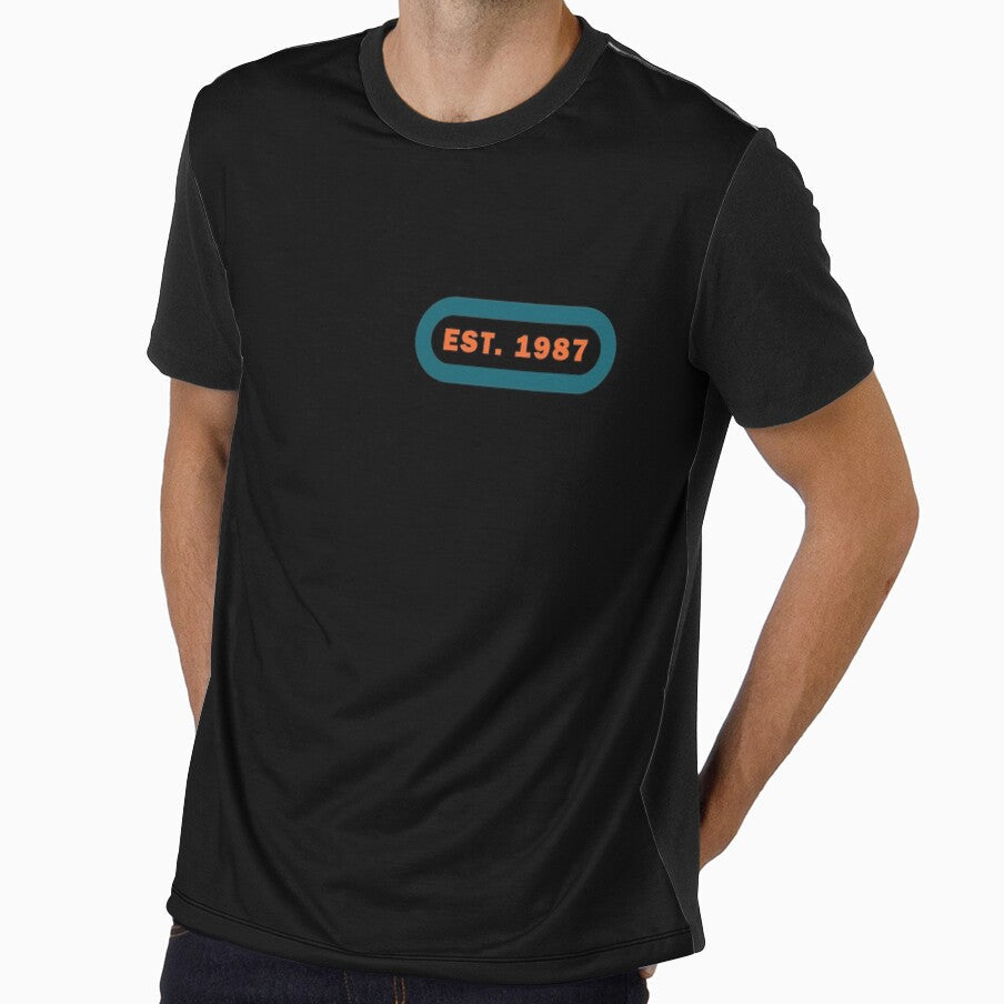 'EST. 1987' RETRO DESIGN by harrisB Unisex , , , Long Sleeve Tee