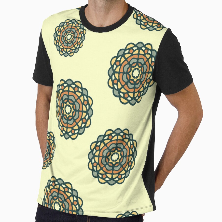 Yellow circle pattern by NoahDea Unisex , , , Long Sleeve Tee