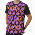 Retro Dream - orange and purple by TheGuidedPixie Unisex , , , Long Sleeve Tee