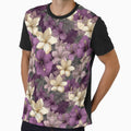 Petaled Tropical Floral Texture - Birth Flower Motif - Sympathy Gifts by RoyalStarsPatts