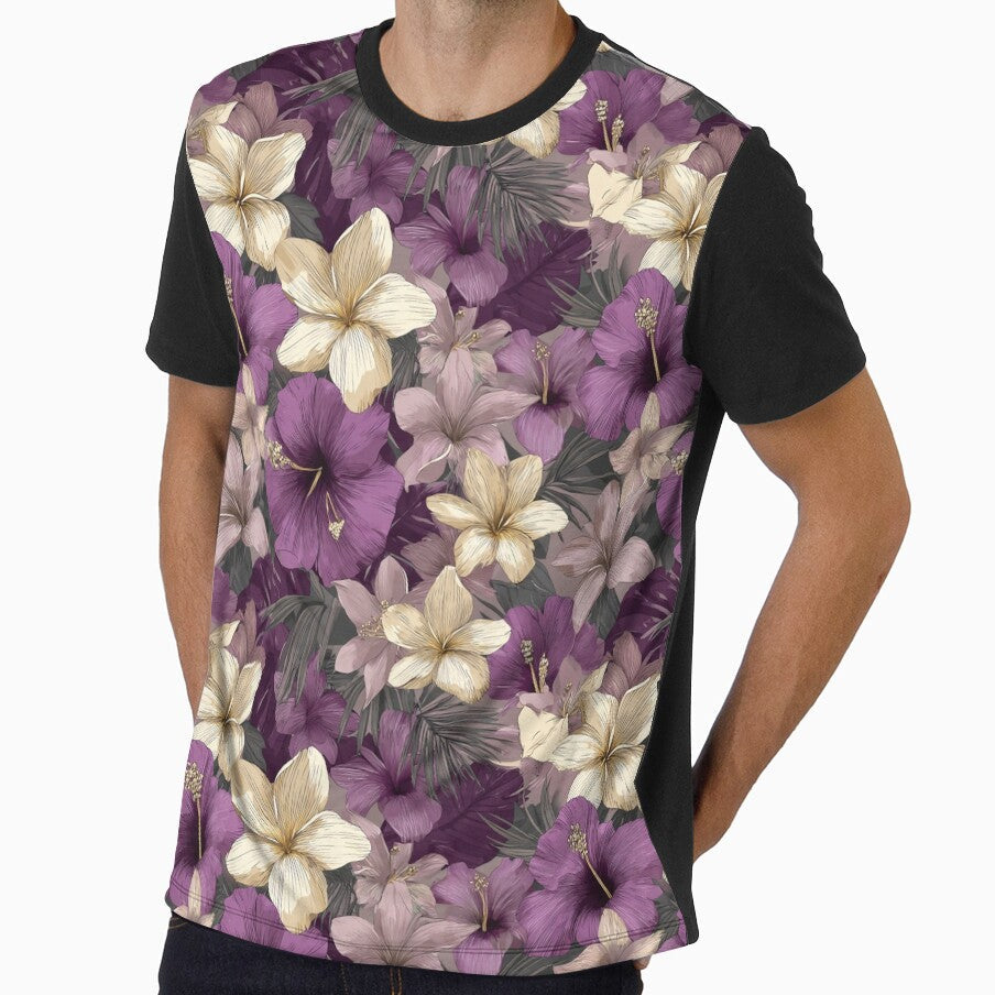 Petaled Tropical Floral Texture - Birth Flower Motif - Sympathy Gifts by RoyalStarsPatts