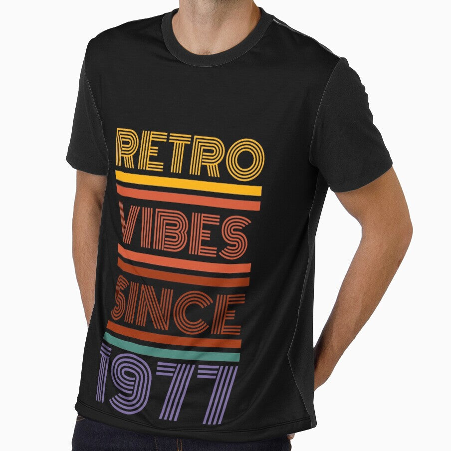 Copy of Retro vibes 1977 by Azrou shop Unisex , , , Long Sleeve Tee