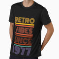 Copy of Retro vibes 1977 by Azrou shop Unisex , , , Long Sleeve Tee