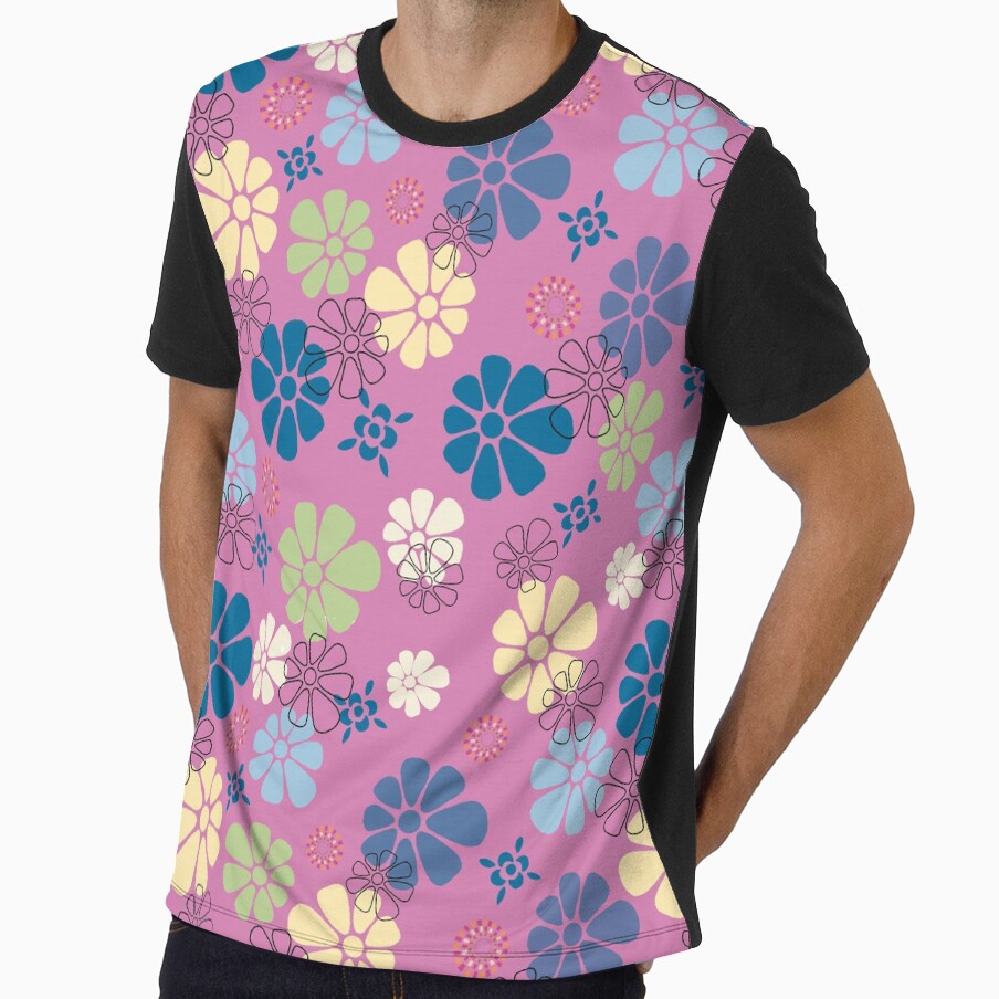 Retro Vibes - Pink - 24A-002 by Cori Lang Unisex , , , Long Sleeve Tee
