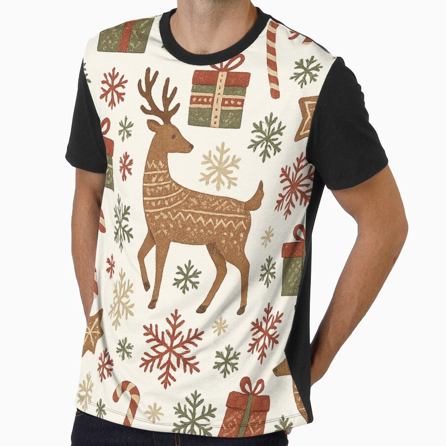 Cute Nordic Christmas Seamless Pattern by FraktalMoods