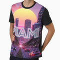 Miami retro by RadiantGraphics Unisex , , , Long Sleeve Tee