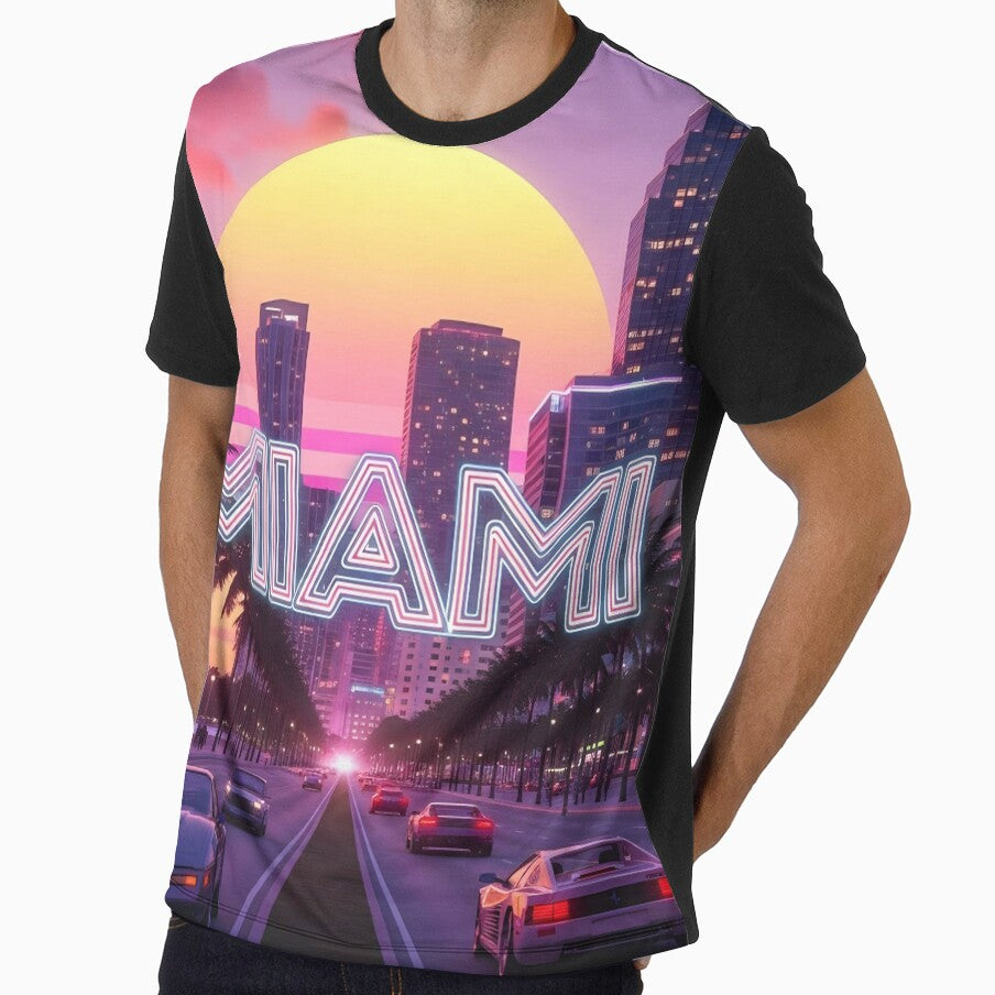 Miami retro by RadiantGraphics Unisex , , , Long Sleeve Tee