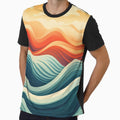 Retro Waves Old School Classic Vintage Vibes by PaperScaped Unisex , , , Long Sleeve Tee