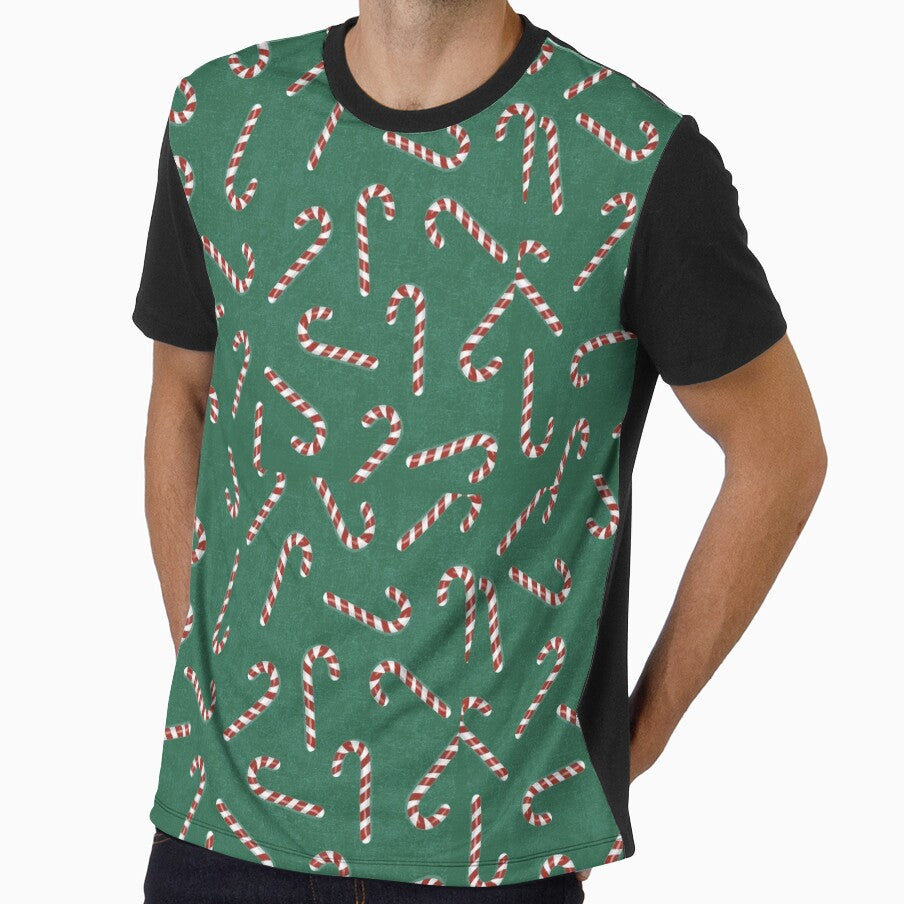 Festive Candy Cane Christmas Pattern by Daisy Doodles