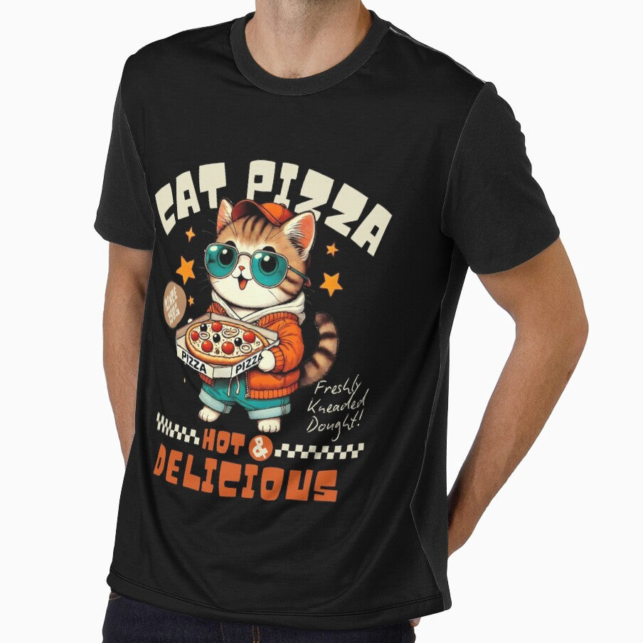 Cat pizza by Peerless-Prime Unisex , , , Long Sleeve Tee