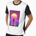 Vintage Sci-Fi Horror Glitch Aesthetic by Mansi Shah Unisex , , , Long Sleeve Tee