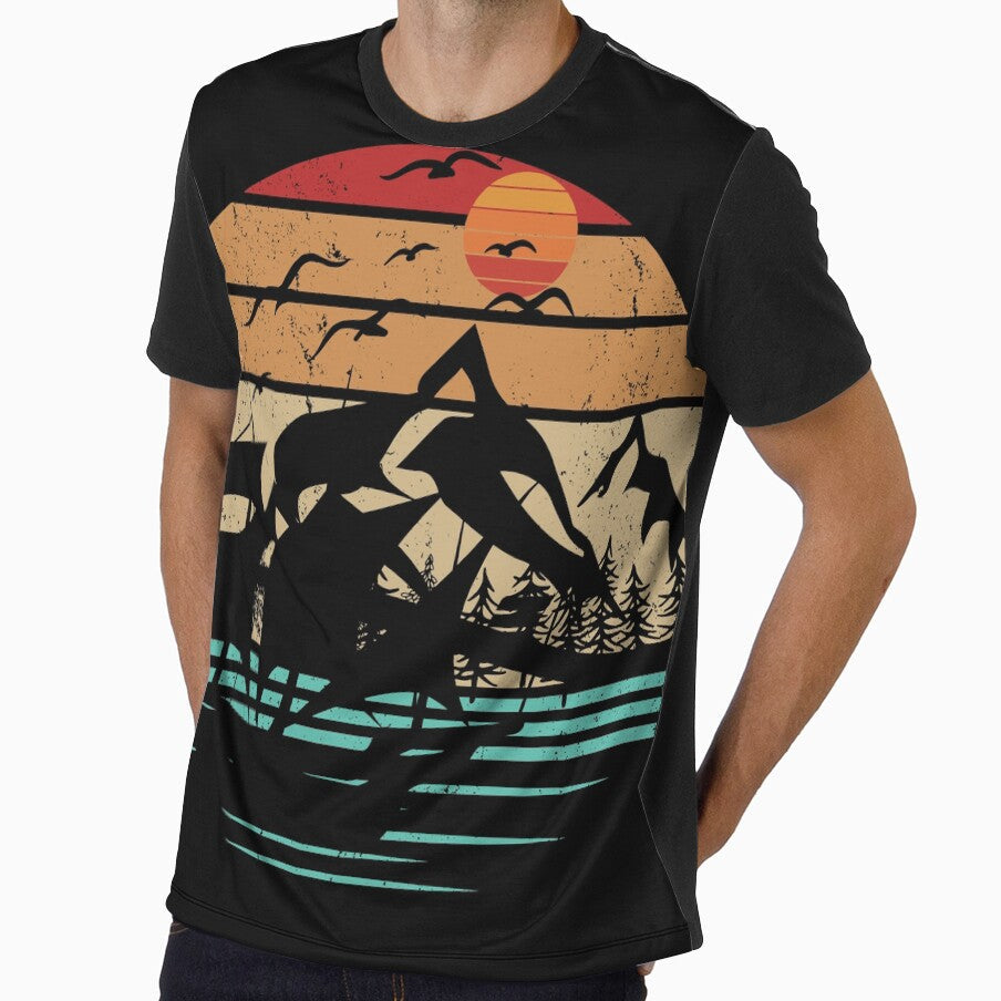 Retro Voyage by Glashu Unisex , , , Long Sleeve Tee
