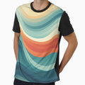 Retro Waves Old School Classic Vintage Vibes Art by PaperScaped Unisex , , , Long Sleeve Tee