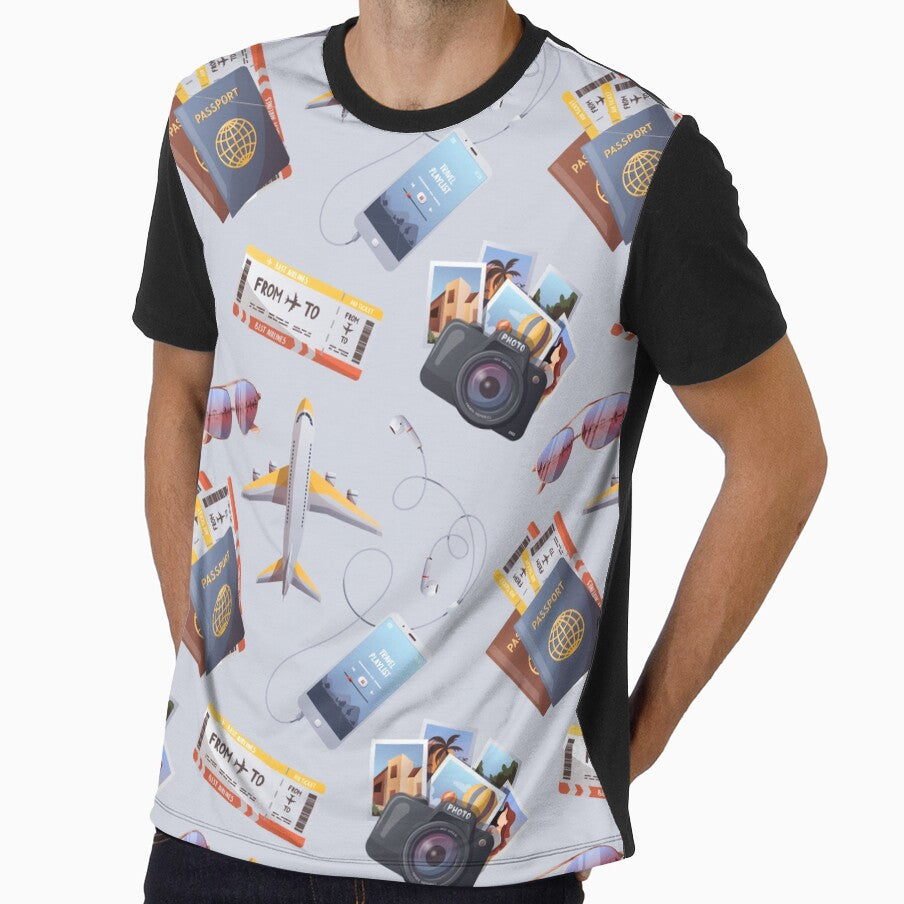 Fun Travel Print - For a travel lover, for a travel agent, fun travel decorating print. by Wentoo
